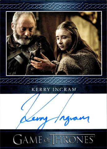 2022 Kerry Ingram as Shireen Baratheon as Osha Rittenhouse Game of Thrones The Complete Series Volume 2 BLUE AUTO AUTOGRAPH #_KEIN 2