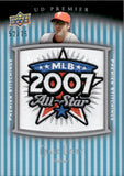 2008 Chase Utley Upper Deck Premier PREMIER STITCHINGS MANUFACTURED PATCH 52/75 #PSTI-CU Philadelphia Phillies