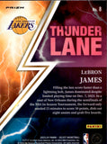 2023-24 LeBron James Panini Select GREEN PRISM THUNDER LANE #8 Los Angeles Lakers