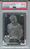 2023 Gunnar Henderson Topps Chrome Update NEGATIVE REFRACTOR ROOKIE RC PSA 10 #USC208 Baltimore Orioles 0931