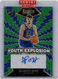 2024-25 Quinten Post Panini Select GREEN MOJO ROOKIE YOUTH EXPLOSION AUTO 01/35 AUTOGRAPH RC #YE-QPT Golden State Warriors