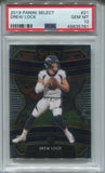 2019 Drew Lock Panini Select RC PSA 10 #21 Denver Broncos 5761