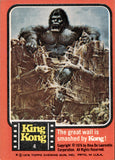 1976 The Great Wall is Smashed By Kong Topps King Kong #4 1