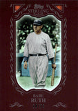 2000 Babe Ruth Topps Sterling BURGUNDY SP 10/10 #1 New York Yankees HOF
