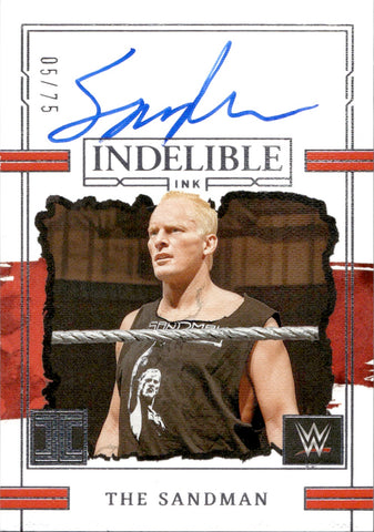 2023 The Sandman Panini Impeccable INDELIBLE INK AUTO 05/75 AUTOGRAPH #IN-SMN ECW Legend