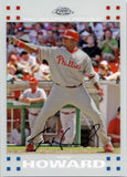 2007 Ryan Howard Topps Chrome WHITE REFRACTOR 133/660 #121 Philadelphia Phillies