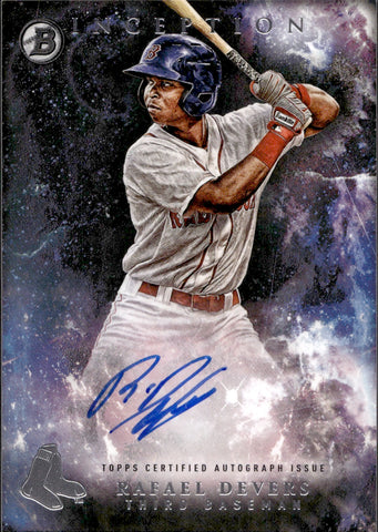 2016 Rafael Devers Bowman Inception PROSPECT AUTO AUTOGRAPH #PA-RD Boston Red Sox