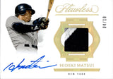 2025 Hideki Matsui Panini Flawless GOLD PATCH AUTO 04/10 AUTOGRAPH RELIC #PPH-HM New York Yankees