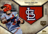 2019 Yadier Molina Topps RETRO HAT MANUFACTURED LOGO PATCH 116/150 #RHLP-YM St. Louis Cardinals