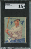 1934 Fred Walker Goudey SGC 1.5 #39 New York Yankees 4003
