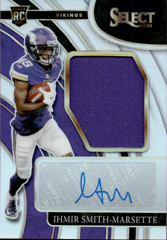 2021 Ihmir Smith-Marsette Panini Select ROOKIE JUMBO JERSEY AUTO 29/99 AUTOGRAPH RELIC RC#JRS-ISM Minnesota Vikings