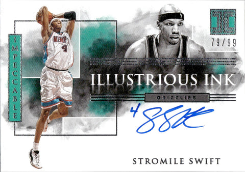 2019-20 Stromile Swift Panini Impeccable ILLUSTRIOUS INK AUTO 79/99 AUTOGRAPH #IL-STR Memphis Grizzlies