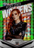 2025 Becky Lynch Topps Chrome WWE WOMEN'S DIVISION GREEN GEOMETRIC REFRACTOR 39/75 #WD-BEC Monday Night Raw