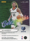 2023-24 Ja Morant Panini Spectra COLORGRAPHS AUTO 10/99 AUTOGRAPH #CG-JAM Memphis Grizzlies