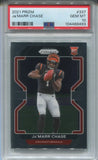 2021 Ja'Marr Chase Panini Prizm ROOKIE RC PSA 10 #337 Cincinnati Bengals 8493