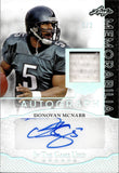 2024 Donovan McNabb Leaf In the Game Used SILVER JERSEY AUTO 1/2 AUTOGRAPH RELIC #IGA-DM1 Philadelphia Eagles