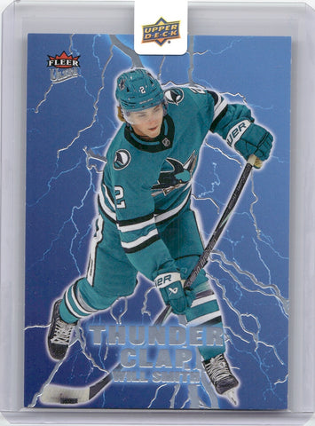 2024-25 Will Smith Upper Deck Fleer Ultra THUNDER CLAP #4 San Jose Sharks 2
