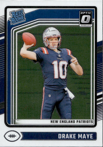 2024 Drake Maye Donruss Optic RATED ROOKIE RC #229 New England Patriots 1