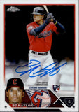 2023 Bo Naylor Topps Chrome ROOKIE AUTO AUTOGRAPH #RA-BN Cleveland Guardians