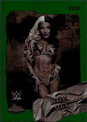 2025 Zelina Vega Topps Chrome Cactus Jack RODEO REBELS GREEN REFRACTOR 55/99 #RDR-40