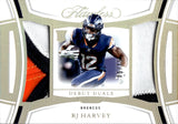 2025 RJ Harvey Panini Flawless HOLO GOLD ROOKIE DUAL PATCH 06/15 RELIC RC #DD-RHY Denver Broncos