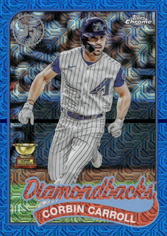 2024 Corbin Carroll Topps Series 1 1989 CHROME SILVER PACK BLUE 048/150 #T89C-26 Arizona Diamondbacks