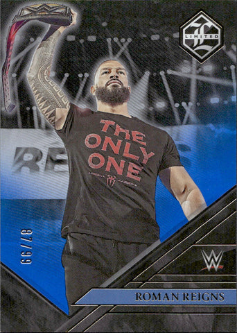 2024 Roman Reigns Panini Chronicles LIMITED BLUE 87/99 #231 Friday Night Smackdown