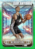 2024-25 Victor Wembanyama Topps Chrome GREEN TOPPS LOGOFRACTOR #193 San Antonio Spurs