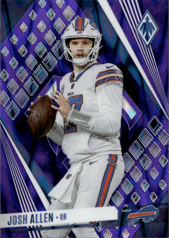 2023 Josh Allen Panini Phoenix PURPLE SEISMIC SP VARIATION 025/125 #8 Buffalo Bills