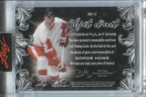 2022 Gordie Howe Leaf Art of Hockey OBJET D'ART DUAL JERSEY 03/45 RELIC #ODA-12 Detroit Red Wings HOF