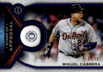 2021 Miguel Cabrera Topps Tribute PURPLE STAMP OF APPROVAL JERSEY RELIC 27/50 #SOA-MCA Detroit Tigers