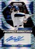 2024 Matt Shaw Panini Prizm PULSAR PROSPECT SIGNATURES AUTO 086/199 AUTOGRAPH #PS-MS Chicago Cubs