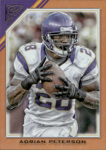 2024 Adrian Peterson Topps Composite Gallery ORANGE BORDER 09/25 #399 Minnesota Vikings