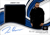2023 Jimmy Uso Panini Immaculate WWE PREMIUM JUMBO SHIRT RELIC AUTO 86/99 AUTOGRAPH RELIC #PM-JMU Friday Night Smackdown