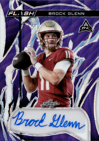 2023 Brock Glenn Leaf Flash PURPLE ROOKIE AUTO 1/3 AUTOGRAPH RC #FA-BG1 Florida State Seminoles