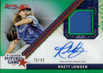 2024 Rhett Lowder Bowman's Best ROOKIE GREEN REFRACTOR FUTURES GAME JERSEY AUTO 79/99 AUTOGRAPH RELIC #FGRA-RL Cincinnati Reds