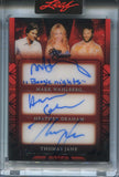 2025 Mark Wahlberg Heather Graham Thomas Jane Leaf Red Carpet BLACK FOIL TRIPLE AUTO 2/2 AUTOGRAPH #TA-16 Boogie Nights