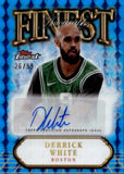 2025 Derrick White Topps Finest BLUE GEOMETRIC REFRACTOR AUTO 26/99 AUTOGRAPH #FA-DW Boston Celtics