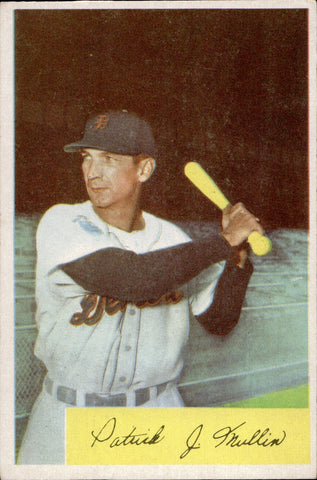 1954 Pat Mullin Bowman #151 Detroit Tigers BV $12