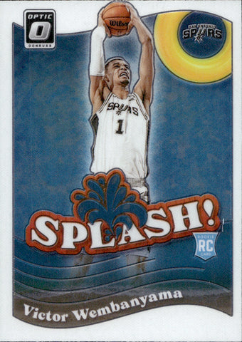 2023-24 Victor Wembanyama Donruss Optic SPLASH ROOKIE RC #6 San Antonio Spurs