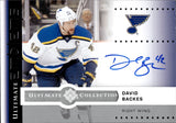 2024-25 David Backes Upper Deck Ultimate EMBLEMS AUTO AUTOGRAPH #UE-DB St. Louis Blues