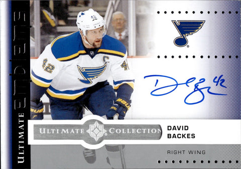 2024-25 David Backes Upper Deck Ultimate EMBLEMS AUTO AUTOGRAPH #UE-DB St. Louis Blues