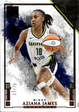 2025 Aziaha James Panini Impeccable WNBA BRONZE ROOKIE 37/75 #99 Dallas Wings
