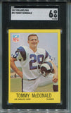 1967 Tommy McDonald Philadelphia SGC 6 #91 Los Angeles Rams 1032