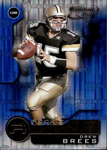 2001 Drew Brees Leaf Quantum ROOKIE RC #202 San Diego Chargers