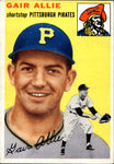 1954 Gair Allie Topps ROOKIE RC #179 Pittsburgh Pirates BV $25