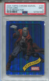 2025 Star-Lord Topps Chrome Marvel BLUE REFRACTOR 160/299 PSA 9 #104 Guardians of the Galaxy 1400
