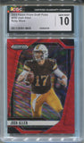 2025 Josh Allen Panini Prizm Draft Picks RUBY WAVE CGC 10 #200 Buffalo Bills 2139