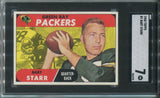 1968 Bart Starr Topps SGC 7 #1 Green Bay Packers HOF 3930