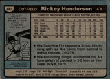 1980 Rickey Henderson Topps ROOKIE RC #482 Oakland A's *NRMT*